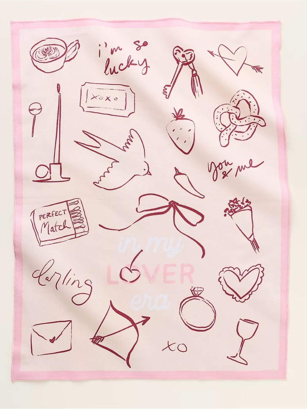 NEW Anthropologie My Lover Era Dish Towel - Sold Out!